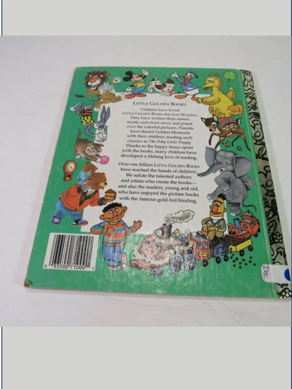 The Poky Little Puppy's First Christmas Little Golden Book 1993 Vintage hardback